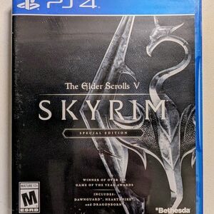 The Elder Scrolls V: Skyrim Special Edition - PS4 Game (Black/Blue)